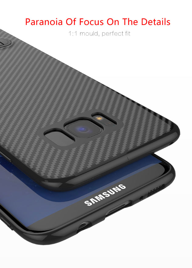 เคส S8 , S8 Plus เคสลายเคฟล่า มีขาตั้ง